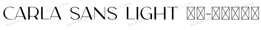 CARLA SANS LIGHT 字体字体转换